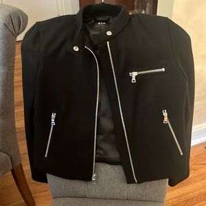 Gap Black Wool Moto Jacket